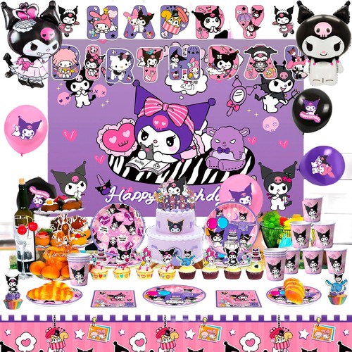 Kuromi party supplies sanrio - party,