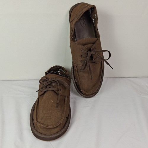 Sanuk mens brown sunbrella - mens,