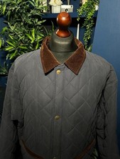 Sherwood Forest Seathwaite Quilted Jacket Scotchguard Navy Blue Mens XL Hunting