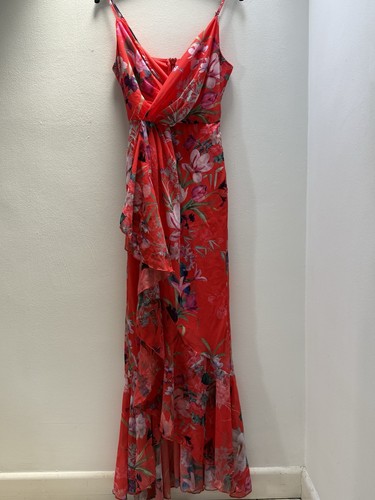 Lipsy london red floral maxi - london,