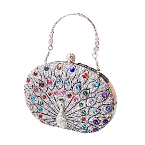 Peacock pattern handbag wallet - peacock,