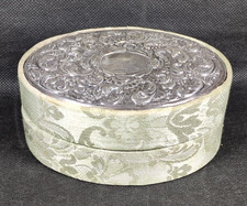 Vintage Oval Lidded Trinket