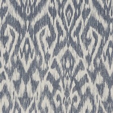 Bohemian ikat indigo - indigo, fabric