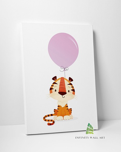 Cute tiger pink - cute, balloon