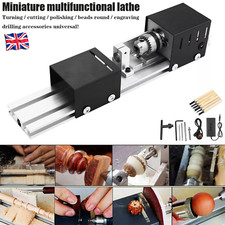 100W Woodworking Mini Metal Lathe Small Wood Bead Lathe Polisher Milling Machine