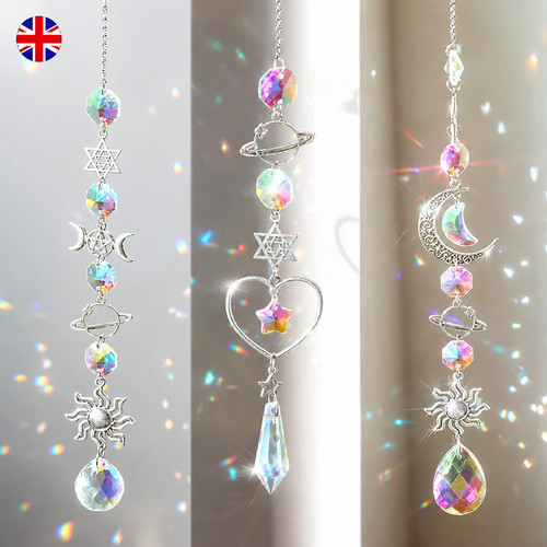 Crystal wind chime rainbow - chime,