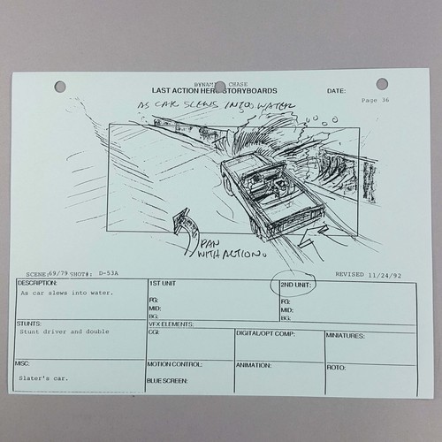 Last action hero - last, storyboard
