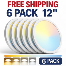 6 Pack 12 Inch CCT Selectable