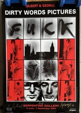 Gilbert and George 'Dirty Words Pictures' Poster 2002