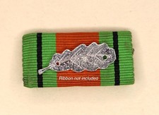 British Armed Forces Medal Ribbon Silver Oak Leaf Emblem Mentioned in Despatches