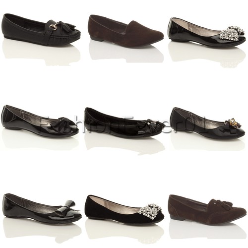 Womens ladies flat dolly - womens,
