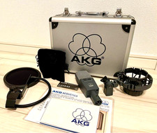 AKG C414 XLS Dynamic Cable Professional Microphone No Shock Mount Used Excellent