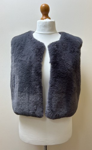 Nooki grey faux fur - faux, cropped
