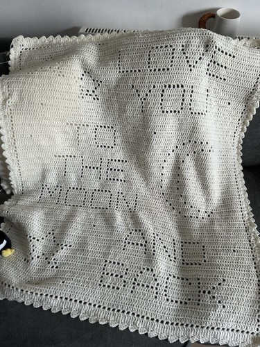 Hand crochet baby blanket - baby,
