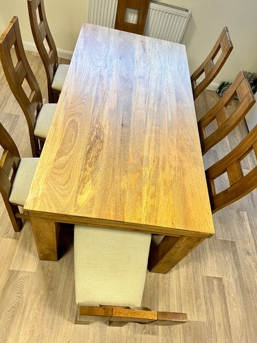 Solid oak seater dining - oak, 8-seater