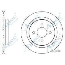 2x Brake Discs Vented For Ford