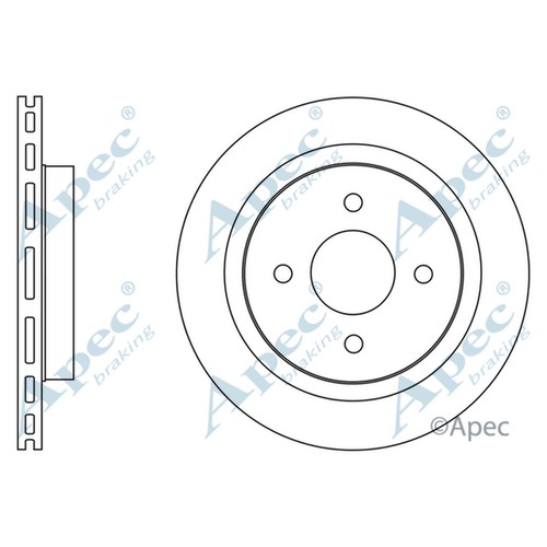 Brake discs vented for ford - for,