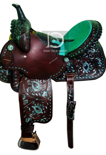 Western barrel leather horse - barrel,