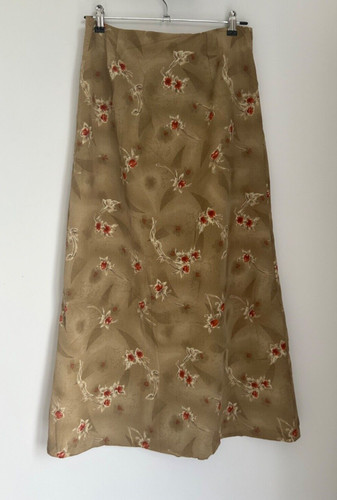 Floral long vintage skirt - floral,