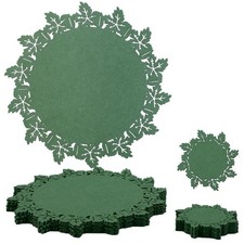6Pcs Round Felt Placemats with