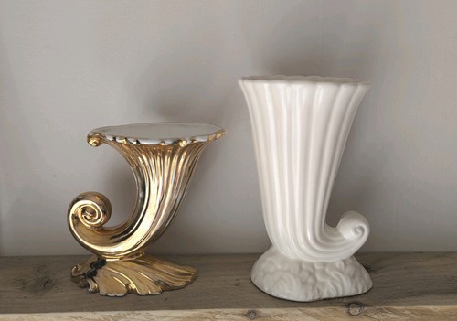 Two cornucopia vases dartmouth - cornucopia,