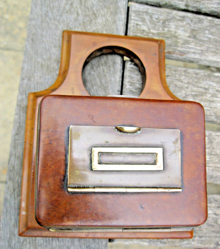 Vintage walnut wall - walnut, mounted