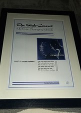 The Style Council My Ever Changing. Framed Print. 43 X 56 Cms