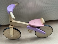 REDUCED.  Wooden balance bike