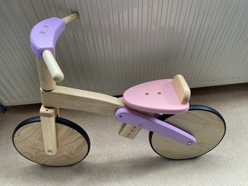 Reduced wooden balance bike - reduced.,