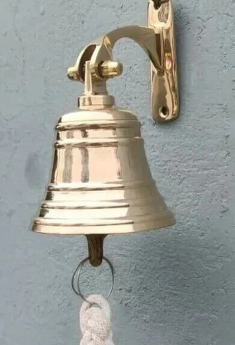 Brass ship bell - brass, nautical