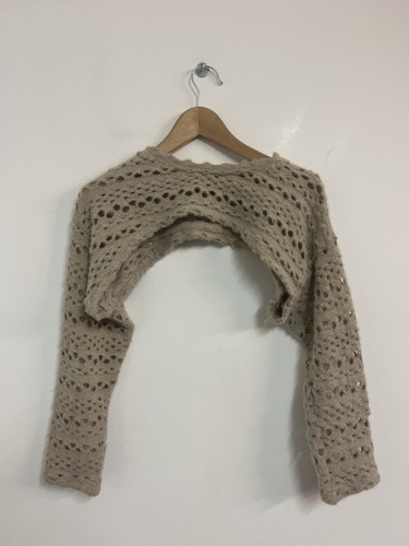 Bershka taupe beige bolero - bershka,