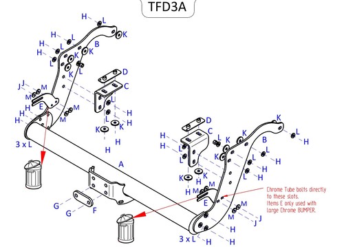 Towtrust fixed flange - fixed,