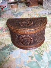 Wooden cigarette box. Carved. From India  over 80 years old