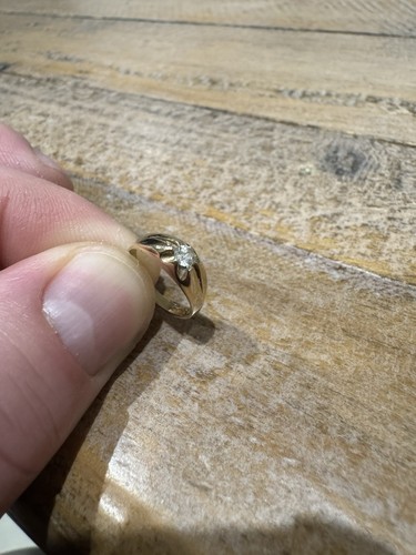 9ct gold baby gypsy ring - gold,