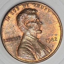 1982 Lincoln Penny Small Date