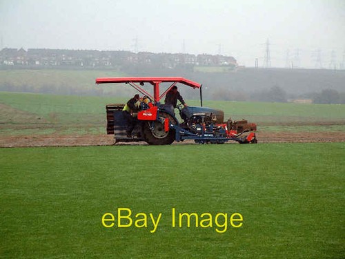 Photo 6x4 harvesting turf - harvesting,