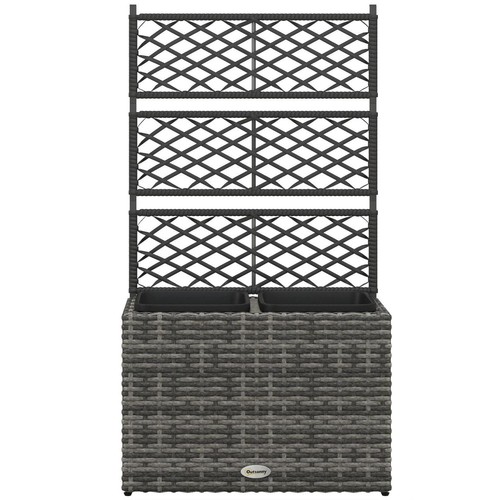 Garden rattan planter - garden, box