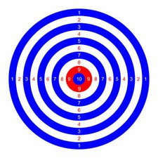 100 x TARGETS Airgun Rifle Pistol 22 177 Target Practice Shooting Air Gun 14cm