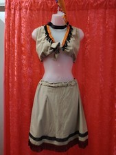 Ladies Native American Indian Costume Pocahontas Fancy Dress 10 Wild West 