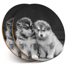 2 x Coasters bw - Alaskan