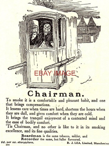 Advert lea chairman pipe - j,