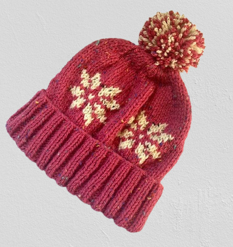 Cosy hand knitted - adult, bobble