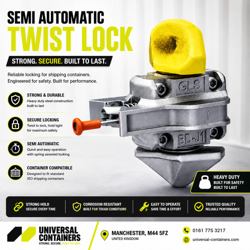 Twist lock shipping container - lock,