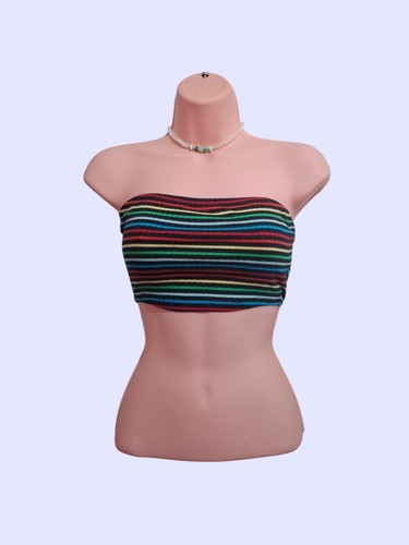 Rainbow striped bandeau - , tube