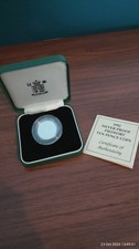 1992 Silver Proof Piedfort Ten Pence Coin with Box and COA