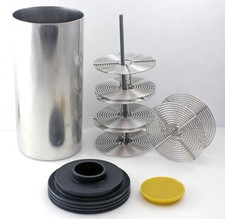 Kindermann Stainless Steel film Processing Developing Tank w/ 4x 35mm Spirals