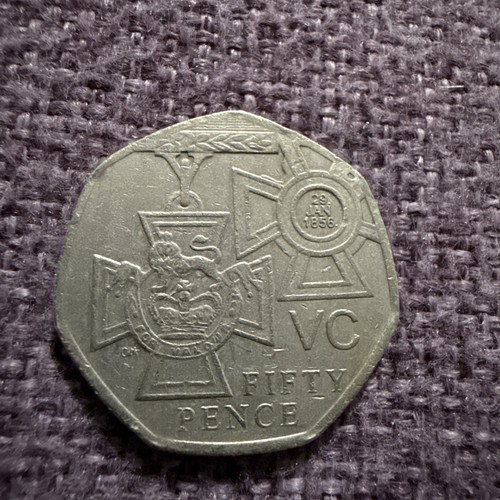 Victoria cross 50p 2006 - cross,