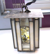 ART DECO 1930s LEADED TEXTURED