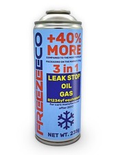 FreezeECO R1234YF 3-in-1 LeakStop + Oil + Gas Aircon Top Up (400ml) - AC Refill 