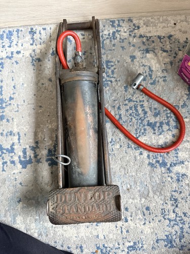 Vintage dunlop foot pump - dunlop,